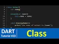 Dart Tutorial - Class in Dart Programming Object Oriented Programming Constructors