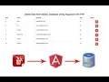 Delete Data from MySQL Database Using AngularJS with PHP