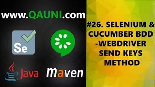 Selenium Cucumber BDD - Tutorial WebDriver Send Keys Method