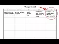 HOW TO CHANGE YOUR MOOD THERAPY WITH ME CBT THOUGHT RECORD
