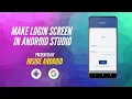 Login Screen in Android Studio Android Studio Tutorial Login Screen