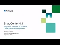 How to Use SnapCenter Clone Lifecycle Management to Clone MSSQL Databases
