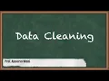 Introduction to Data Cleaning - Data Preprocessing