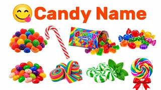 कैंडी के नाम | Candy Names with Pictures | English & Hindi | Learn Candy Names for Kids