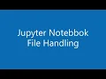 Jupyter notebook - how to open save and locate the file