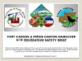 Fort Carson PCMS Site Recreation Safety Brief
