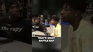 Battle Rap When Words Turn Deadly No Joke 21savage Rapinterview Rap Shorts Viral Savage 