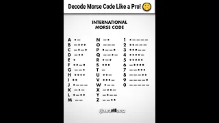 Secret Language of Morse Code