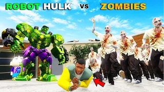 Franklin And Shinchan' Robot Hulk VS Zombies Gang Fight Challenge