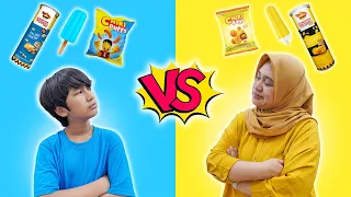 Download Makanan Biru vs Makanan Kuning Mana Yang Lebih Enak | Superduper Ziyan MP3