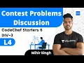 L4 CodeChef Starters 6 DIV-3 Contest Problems Discussion Mihir Singh