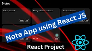 How to Build a Notes App with React and localStorage React Beginner Project