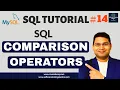 SQL Tutorial - SQL Comparison Operators Comparison Operators SQL