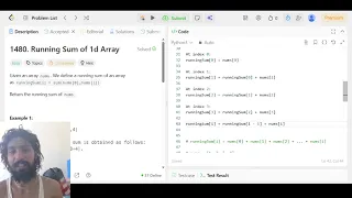 LeetCode 1480 Running Sum of 1D Array Prefix Sum Explained for Beginners Python Solution