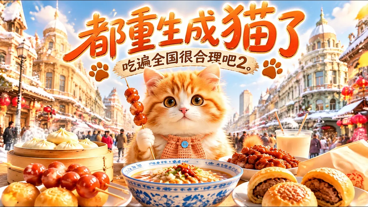 都重生成猫了,吃遍全国很合理吧2!