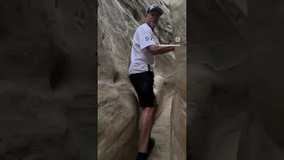 Adventure #19 of 57 – Hiking the narrow slot canyons of Annie’s Canyon at sunrise!