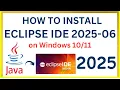 How to Install Eclipse IDE on Windows with JDK 24 2025 Eclipse IDE with JDK 24