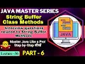 String Buffer Class Methods in Java Part-6 Interview Questions Related to String Buffer Method