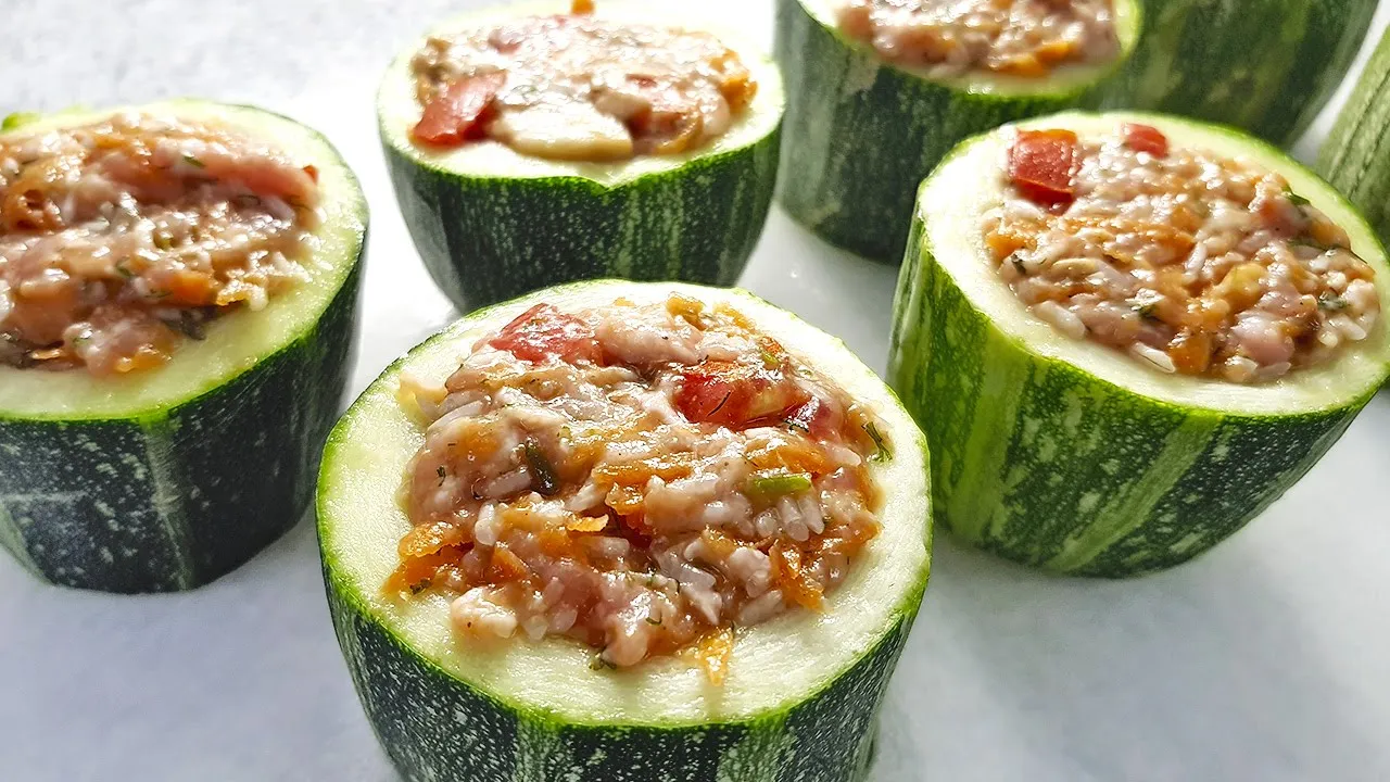 
          
          
          
            
            einfaches Rezept Zucchini, Leckeres Rezept für gefüllte Zucchini, leckere Küche #009
          
        . 