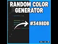 Randam background color Generator