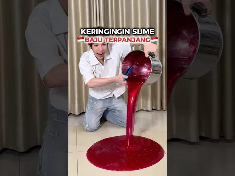 KERINGIN BAJU SLIME RAKSASA MERAH PUTIH?😱🇮🇩