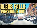 Driving Through Glens Falls On A Sunny Festival Day
