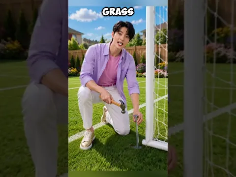 Jinu Builds Football Stadium ποΈβ½ #kpop #shorts