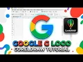 How to Make Google Logo in CorelDRAW CorelDRAW Beginner Tutorial Google G Logo Design