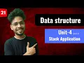 Data Structure lecture-21 part-2 Stack Queue Recursion Computer Science by Shubham Sir