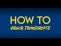 How to Order Transcripts