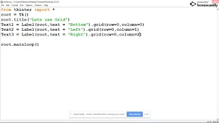 Exploring Python Graphics - Using the grid