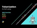 Natural Language Processing - Tokenization NLP 2