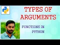 Types of arguments XII Computer Science Functions in Python 1 1