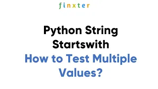 Python String Startswith - How to Test Multiple Values