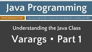 Learn Java Programming - Varargs Array Part 1 Tutorial