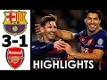 FC Barcelona vs Arsenal 3-1 All Goals and Highlights w English Commentary UCL