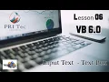 How to input Text Display in the Label in VB 6 0 PRI Tec Education by Priya