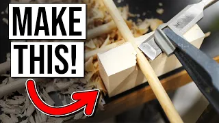 Making Your Own Wooden Dowels Easy Dowel Making Jig 