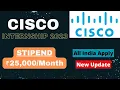 CISCO Internship 2023 Stipend 25 All India Apply Latest Internships 2023