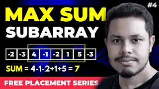 Maximum Sum Subarray using Kadane s Algorithm DSA for Placement