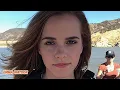 Emma Watson Stockings Pantyhose Tights Bikini Nylon Lingerie Bodysuit Mini Skirt