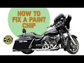 How to fix a rock chip in your paint on a Harley Davidson Motorcycle