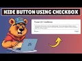 How to Hide Button using Checkbox in Javascript