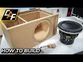 Sound Quality BASS Ported Subwoofer Box Build - 13W7AE