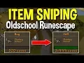 The Art of Item Sniping In Oldschool Runescape How to Snipe Items For Huge Margins OSRS