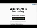 21 Processing js and Code Art Resources Websites Tutorials