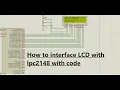 How to interface LCD with with code