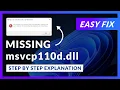msvcp110d dll Error Windows 11 2x FIX 2023
