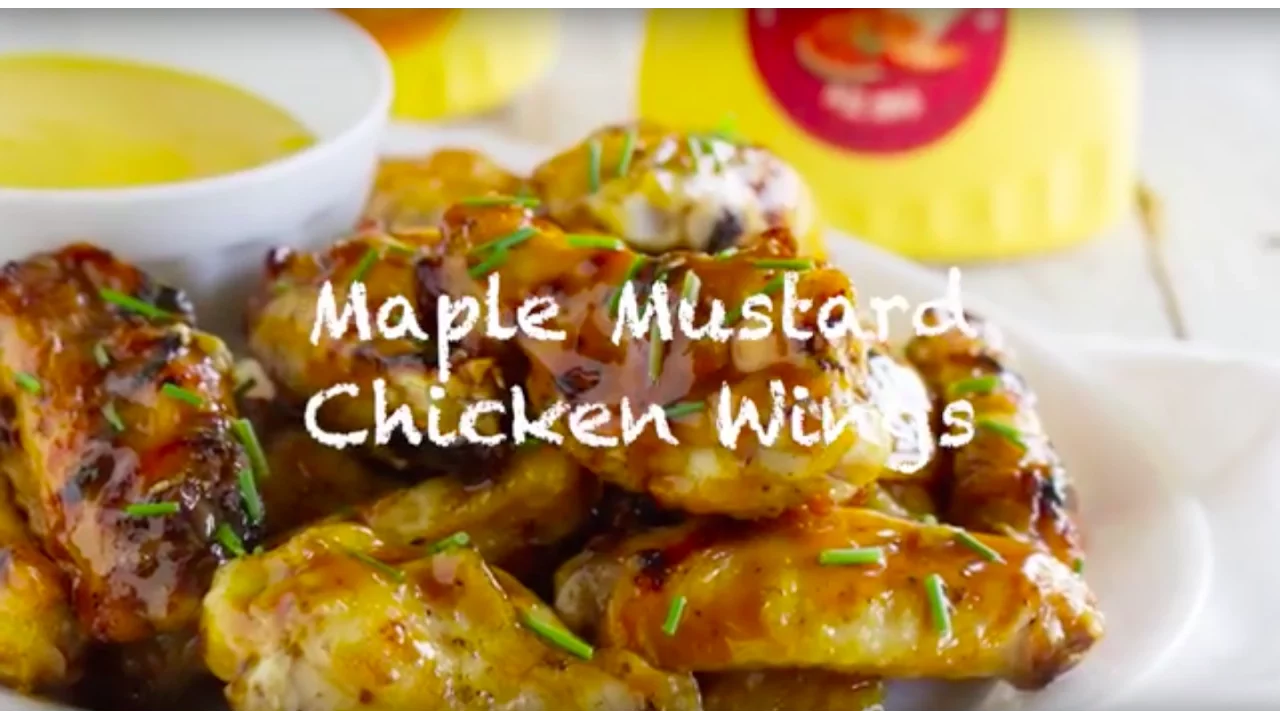 Maple Mustard Grilled Chicken Wings   We Promise Great Taste