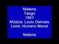 Malena - Tango 1941 Música: Lucio Demare Letra: Homero Manzi